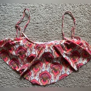 O'Neill Pink and White Patterned Top